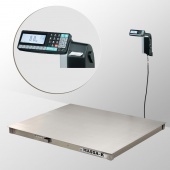 4D-PM.S-2-1000-RL Весы платформенные с печатью этикеток нерж.