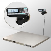 4D-PM.S-2- 500-RP Весы платформенные с печатью этикеток нерж.